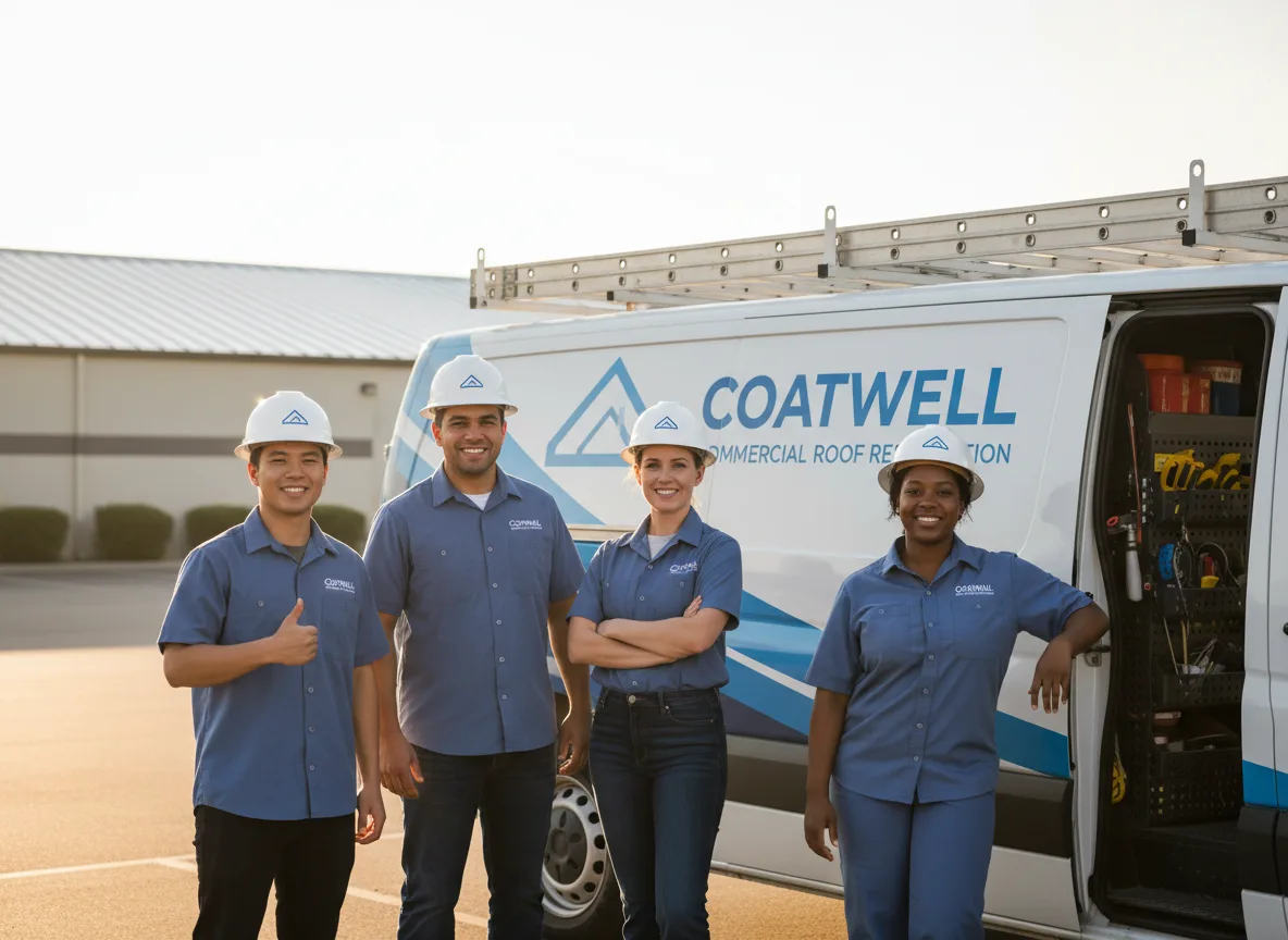 Commercial roof coating company in Woodbury, PA